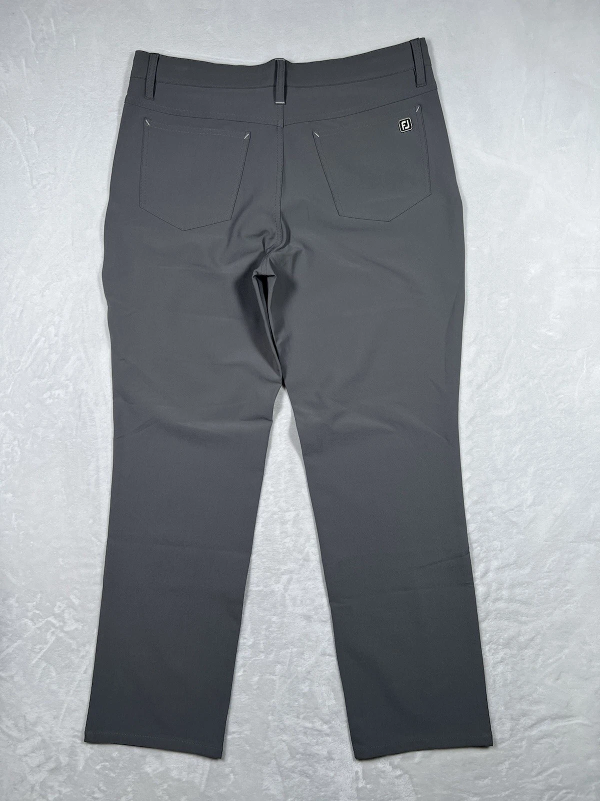 FootJoy FJ Pants 34 X 30 Gray Performance Athletic Fit Stretch Golf EUC