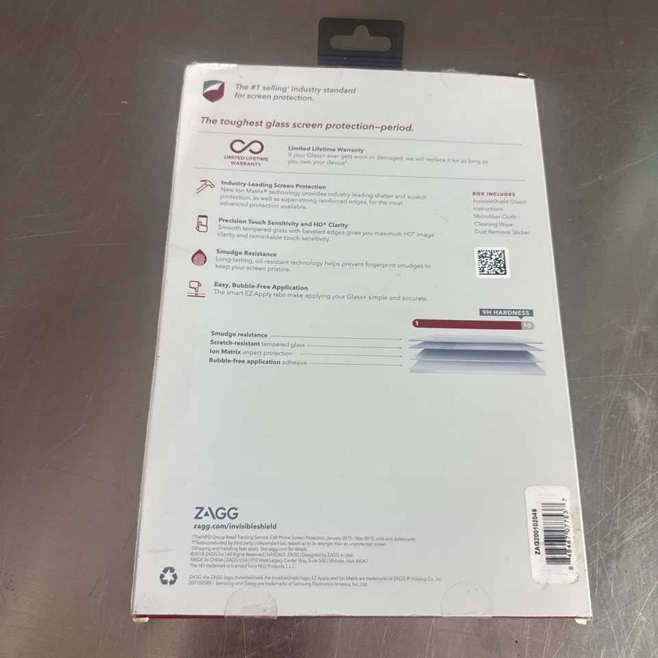 ZAGG InvisibleShield HD Glass Screen Protector Samsung Galaxy Tab A 8.0 SM-T387 - Image 2 of 2