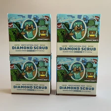 Dr. Squatch Men's Soap Minecraft Diamond Scrub 4 Bars Brand New Limited Edition