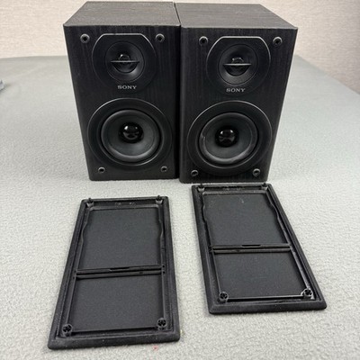 Sony SS-SBT100 2-Way Stereo Bookshelf Speakers Pair (2) - TESTED - 6 Ohm
