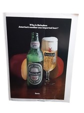 1981 Heineken Lager Beer Imported Holland Vintage Print Ad Taste