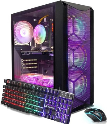 STGAubron Gaming PC Desktop i7 8th RTX 3050 16GB RAM 1TB SSD WiFi6 BT5.2 W11H
