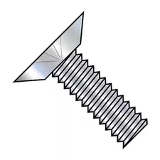 #10-32 x 1-3/4 in Phillips Flat Machine Screw, Zinc Plated Steel, 2000 PK,