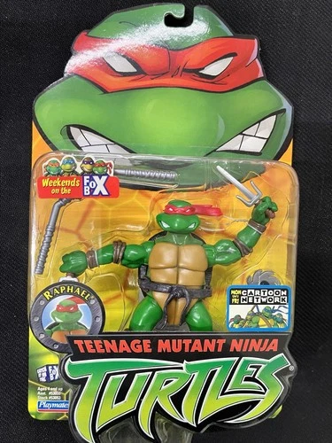 TMNT 2003 Raphael Original Action Figure Ninja Turtles Vintage Rare Complete