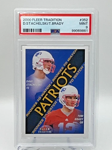 2000 Fleer Tradition #352 Tom Brady New England Patriots RC Rookie PSA 9 MINT