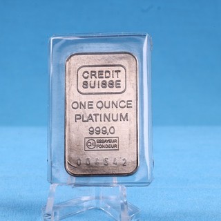 Platinbarren Schweiz Valcambi Credit Suisse 1 OZ Platinum Platin 999