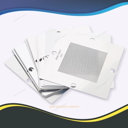 BGA 27Pcs Universal 80x80MM Stencils for Most Chips with Regular Pitch