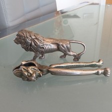 Vintage Metall Löwenkopf Nussknacker 15 cm +...