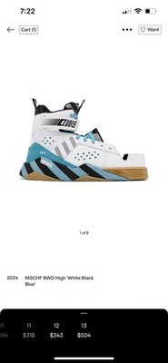 mschf BWD High White Black Blue 