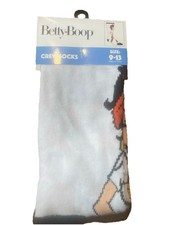 BETTY BOOP UNISEX CREW SOCK SIZE 9-13 NEW IN PACKAGE