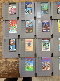 Nintendo NES Lot 29 Authentic OEM Mario Bubble Bobble Double Dragon Shadowgate