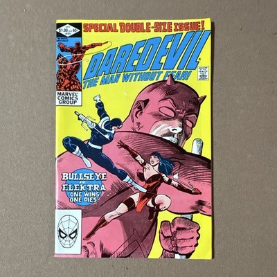 Marvel Comics Daredevil #181 1982 Special Double-Size Bullseye Elektra H/Grade