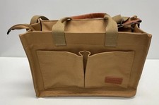 FIORETTO Canvas Tote Bag Women Crossbody Messenger Purse Beige NEW