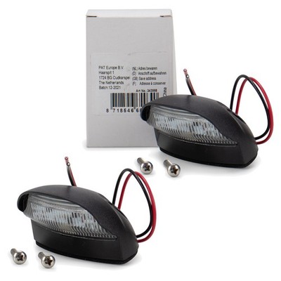 2x PROPLUS LED Kennzeichenleuchte Nummernschildleuchte 72x50mm PKW Anhänger