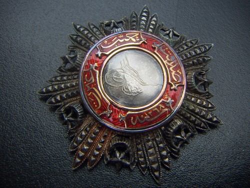 WWI OTTOMAN EMPIRE TURKEY TURKISH MEDJIDIE ORDER OF MECIDIYE WAR MEDAL SILVER