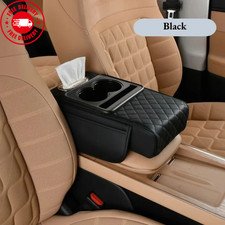 Car Armrest Cushion Center Console Cover With Cup Holdertissue Boxphone Holder
