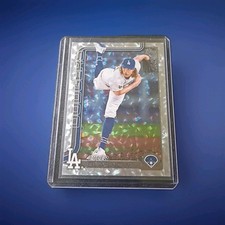 2025 Topps Series 1- Tyler Glasnow Silver Crackle Foil- Dodgers #201 🔥
