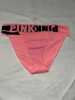 PINK Victoria’s Secret Panties Medium Extra Low Rise Bikini Neon Pink & Black