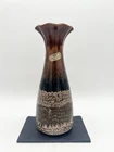 Vintage Royal Haeger Pottery Vase USA Brown Drip Glaze Mid Century Modern