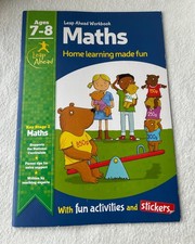 Leap Ahead math workbook Key Stage 2 Math ages 7-8 activities with stickers