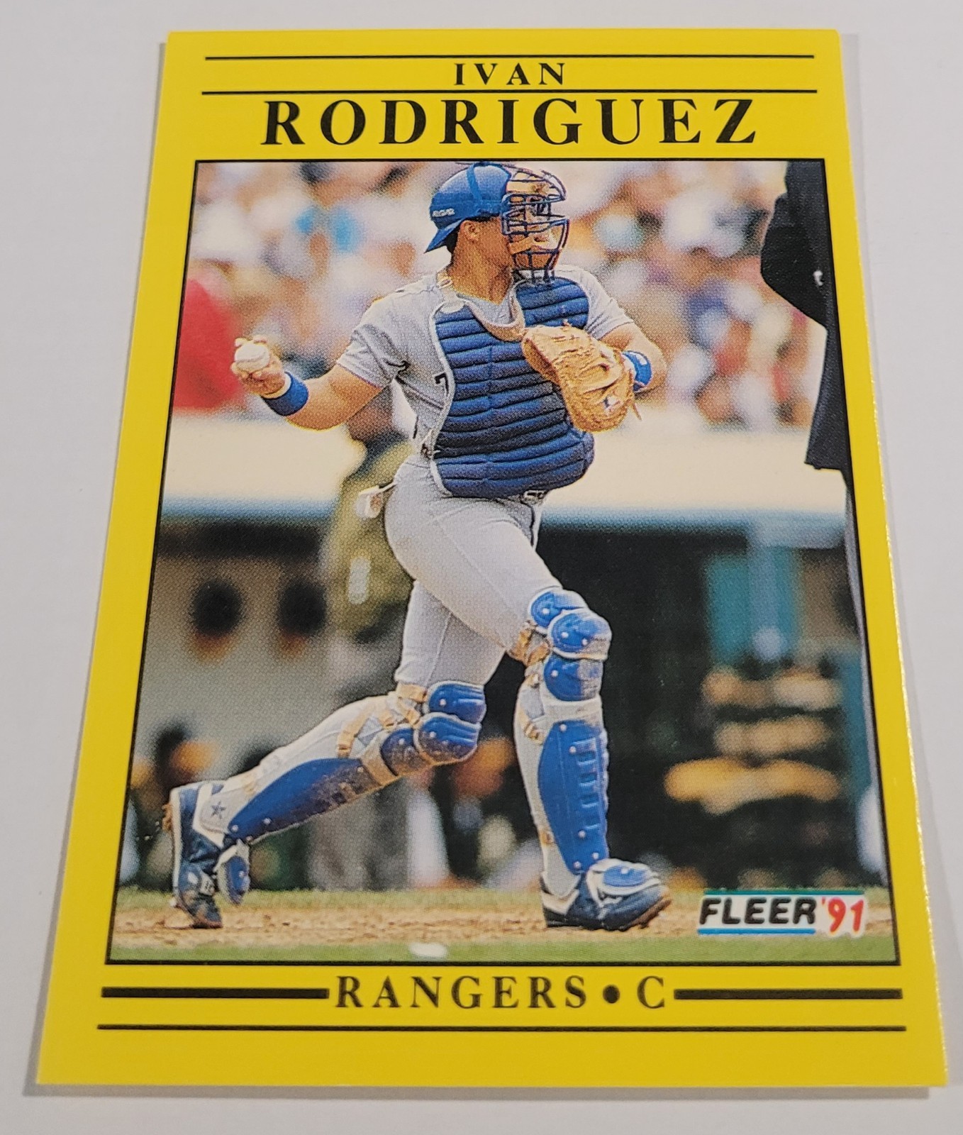 1991 Fleer Update #U62 Ivan Rodriguez RC Texas Rangers