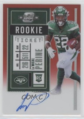 2020 Contenders Optic Ticket RPS Red Prizm La'Mical Perine Rookie Auto RC 00jz