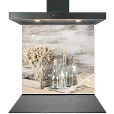 Kitchen Glass Splashback Toughened Tile Cooker Panel Any Size Design No. 2045