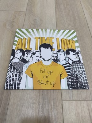 ALL TIME LOW Put Up Or Shut Up Green White Swirl Vinyl 12'' EP Hopeless Records
