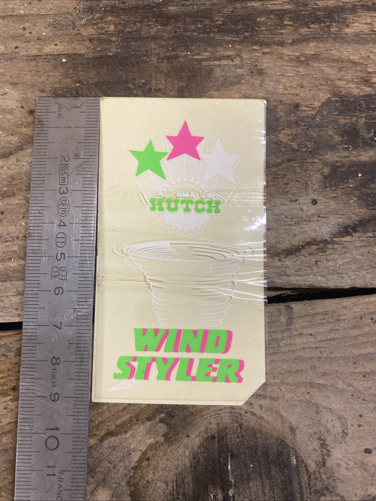 Sticker HUTCH BMX Wind Styler Souvenir d'Enfance Vintage Années 1980 NOS