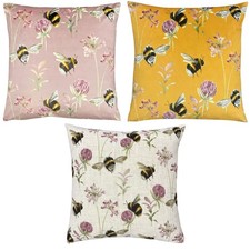 Image of Evans Lichfield Country Bee Garden Print Cushion Cover