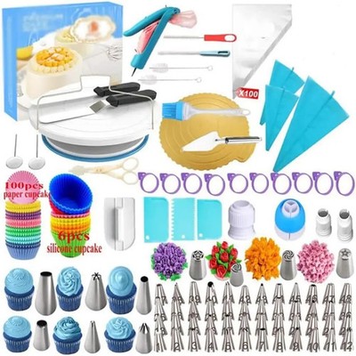 Kuchen Dekorations-Set Backutensilien Silikon Zubehör Drehscheibe