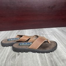 Eastland Genuine Leather Women's Size 7M Brown Thong Sandal 2202 Made in USA