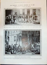 Old 1908 Constantinople Primitive Fire Brigade Rothenburg Plonlein Wa 20th