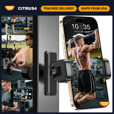 Magnetic Phone Holder for Gym - Strong Magnets, 360  Adjustable Mount for Device