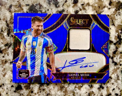 2026 Select Road To World Cup Lionel Messi Patch Auto Blue Pulsar SSP RARE