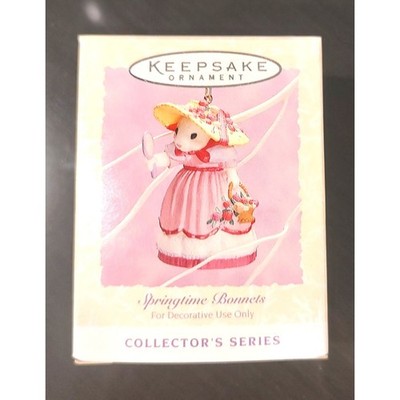 Hallmark Keepsake Easter Ornament Springtime Bonnets 1994 #2 In Series W/ Box