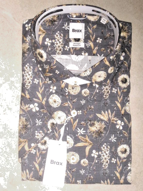 BRAX Herren Kurzarmhemd grau gemustert XXXL Neu - Bild 1 von 1