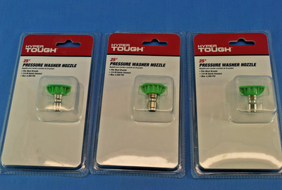 #ad #ad LOT OF 3 Hyper Tough 25 ° Nozzle Fit Most Electric amp; Gas Pressure Washer 1 4quot; $15.99