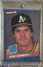 1986 Donruss #39 Jose Canseco Rated Rookie RC Oakland A's