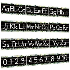 12Pcs Alphabet Bulletin Board Strips Set, Alphabet Line ABC Alphabet Banner