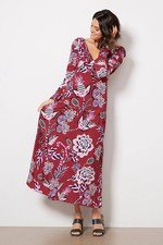 ANTHROPOLOGIE NWT $265 Farm Rio Pineapple Inspiration Maxi Dress Size 2XS / XXS