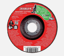 Diablo DBD040125701C Aluminum Oxide Masonry Cut Disc 4 Dia. in. Pack of 2