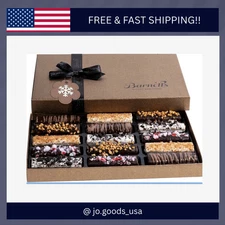 Barnett’s Christmas Chocolate Gift Basket – 15 Crepe Cookies, Holiday Candy Box