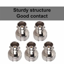 5 Pcs BNC Female To SMA Female RF Connector Coaxial Adapter Plated Brass Contact