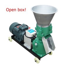 Open box! 220V 3MM 3Rollers Feed Pellet Mill Machine Feed Pelletizer 120-150KG/H