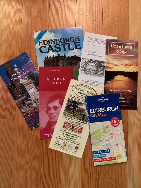 Lot of Scottish Travel Ephemera, Pamphlets, Maps, Lot of 7