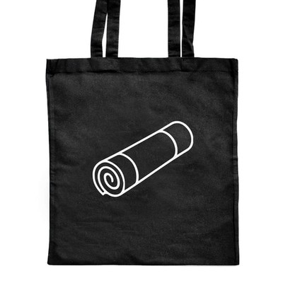 Shopper-Tasche 'Rolled Yoga Mat' klassisch schwarz (ZB00026766)