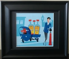 SHAG Art  Gordon's Gin "The Delivery" 01 Custom Framed Artwork *Ships FREE*