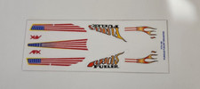 Aurora AFX Furious Fueler Dragster Reproduction Stickers DieCut 