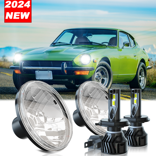 7" inch Round LED Headlight for Datsun 240z 260z 280z 280zx 1600 180B